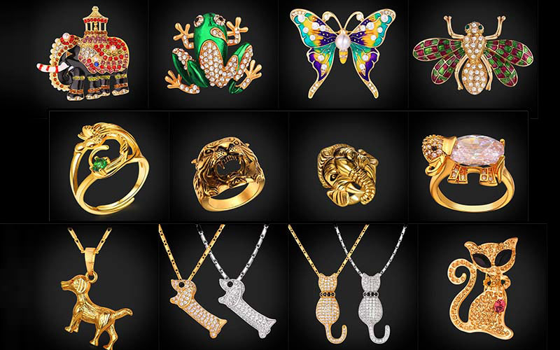 U7 Jewelry 18K Gold Plated Animal Jewelry Wholesale