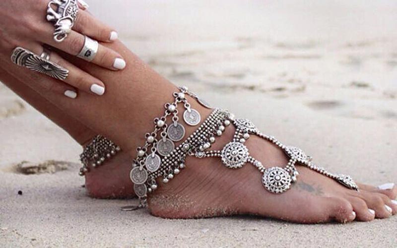 How to measure your anklet size U7 Anklet Foot Jewelry