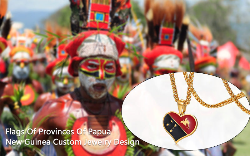 U7 Jewelry Flags Of Provinces Of Papua New Guinea Custom Jewelry Design