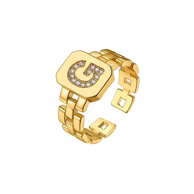 Letter G Ring Gold | Accessories | Jewelry - Design Classic G Open  Adjustable Gold Color - Aliexpress