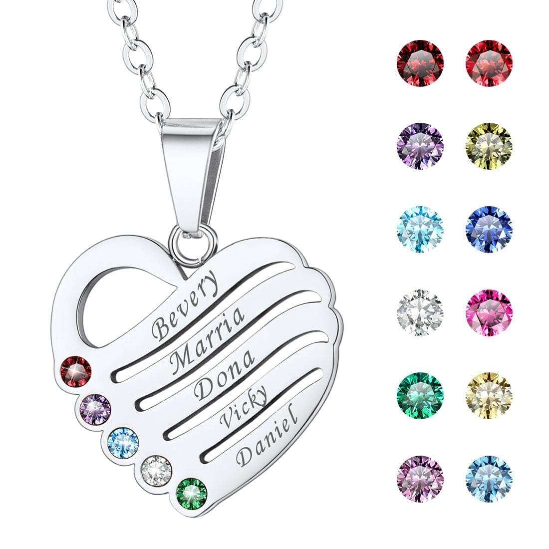 Cranmadia Birthstone Necklace for Women Mothers Day India | Ubuy