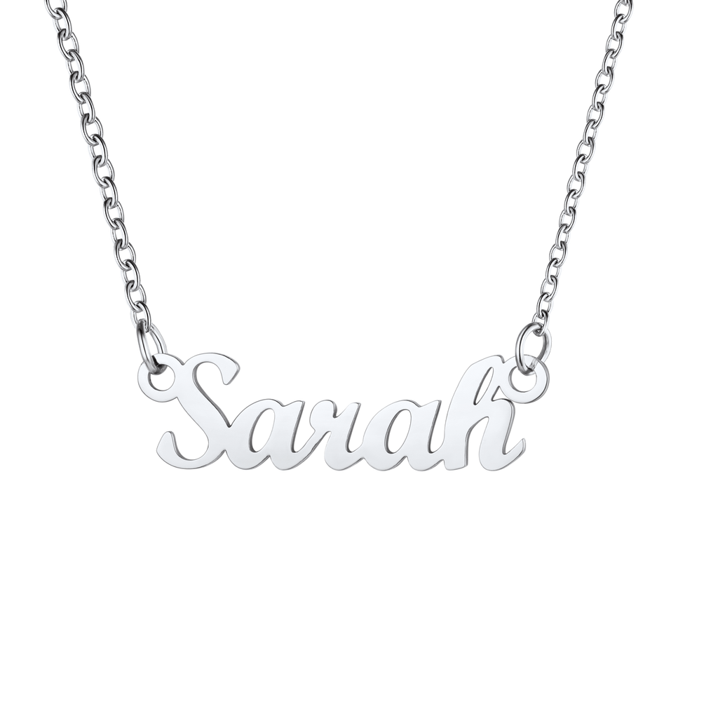 U7 Jewelry Personalized Name Necklace Name Plate Necklace for Women 