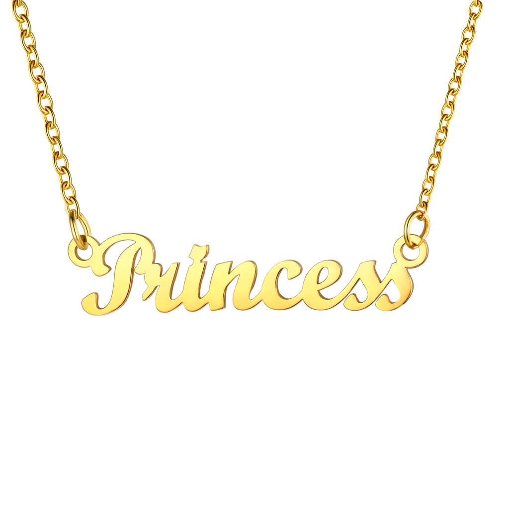 U7 Jewelry Personalized Name Necklace Name Plate Necklace for Women 