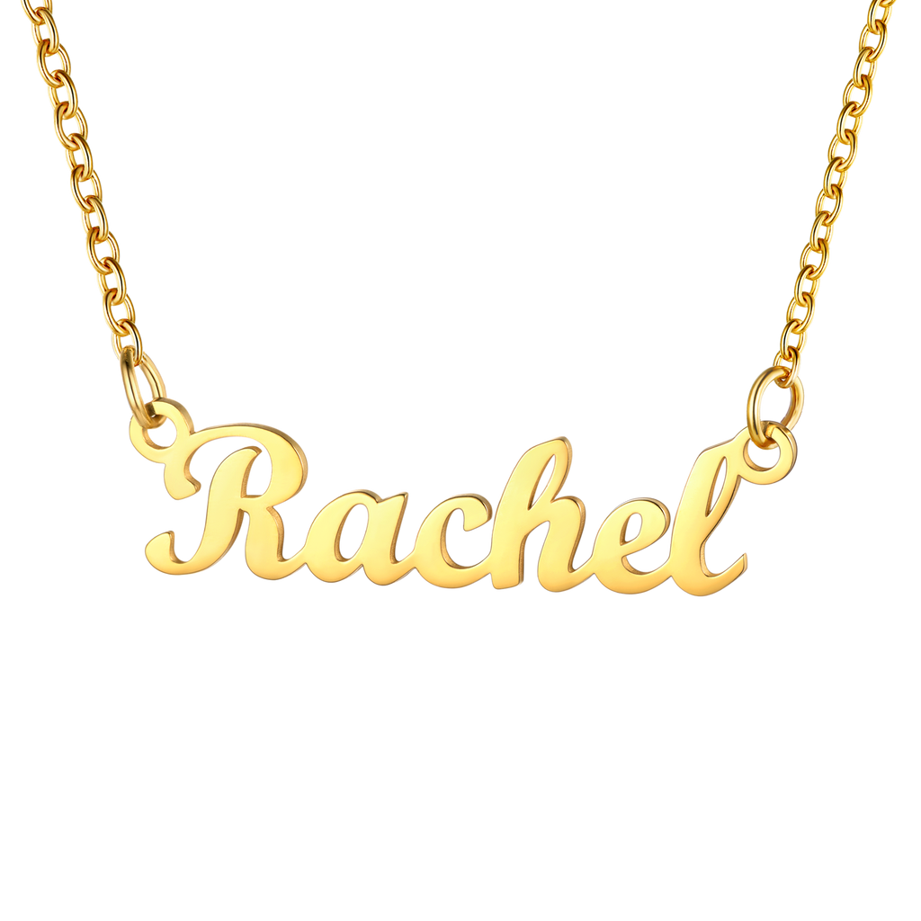 U7 Jewelry Personalized Name Necklace Name Plate Necklace for Women 