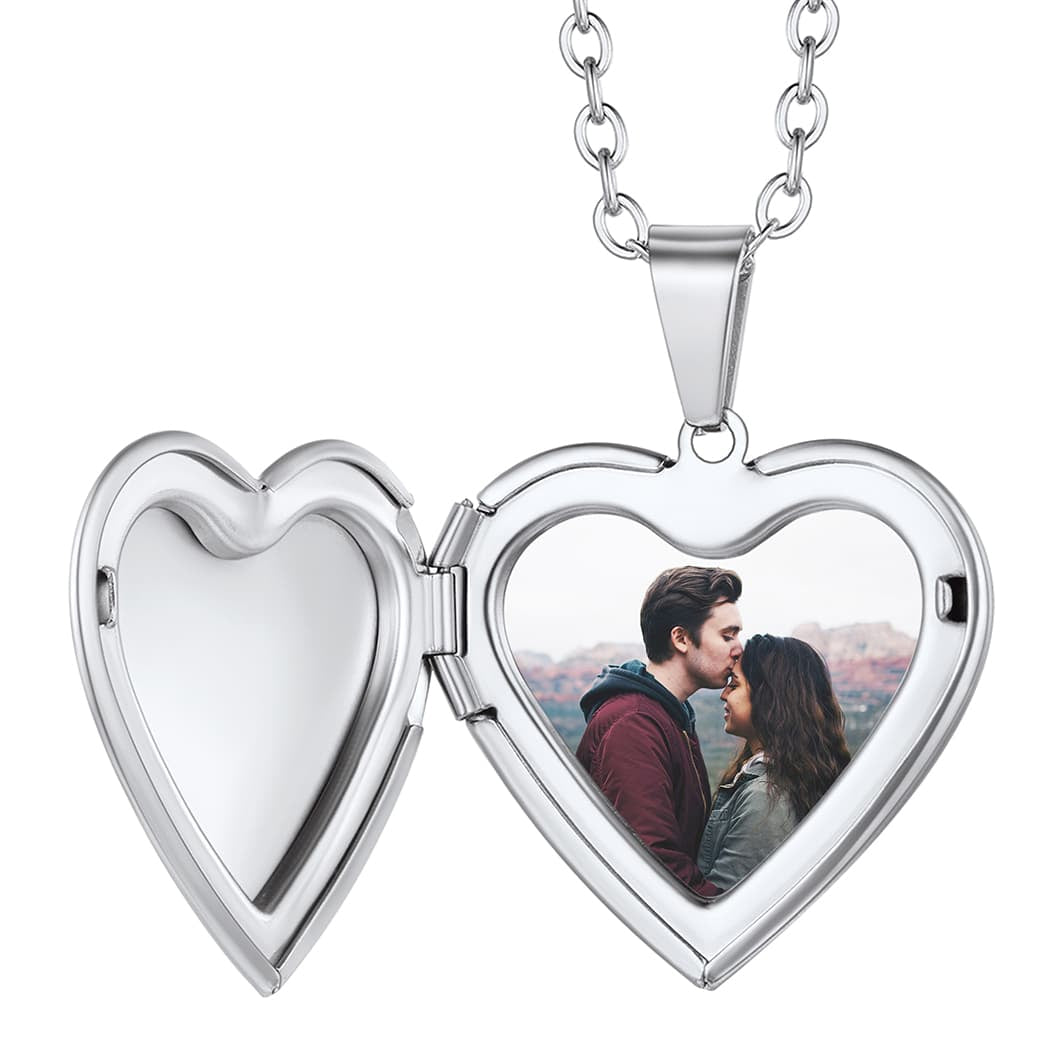 LONAGO Heart Locket Necklace That Hold Pictures India | Ubuy