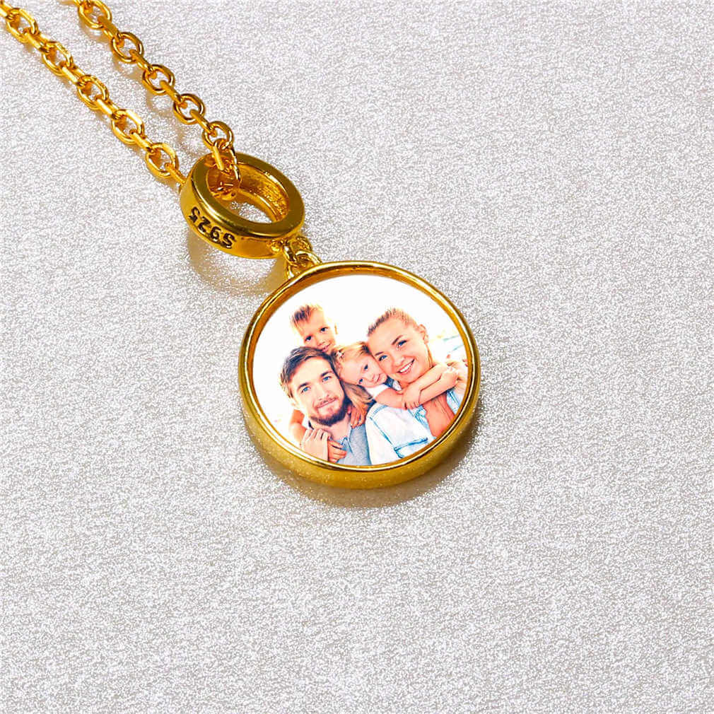 U7 Jewelry Sterling Silver Forever Love Picture Locket Necklace 