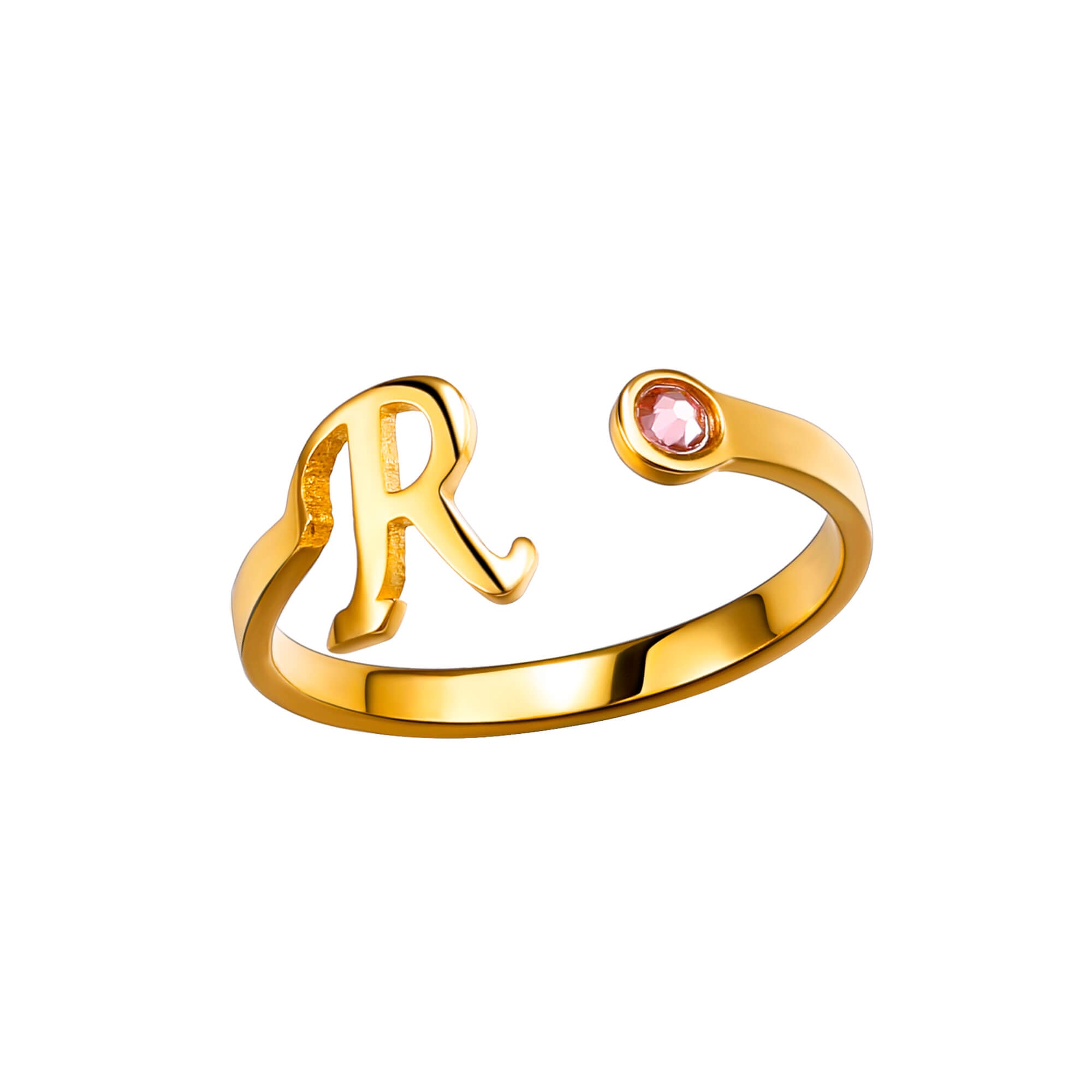 R Letter Ring (WTU3J6DJE) by alefba