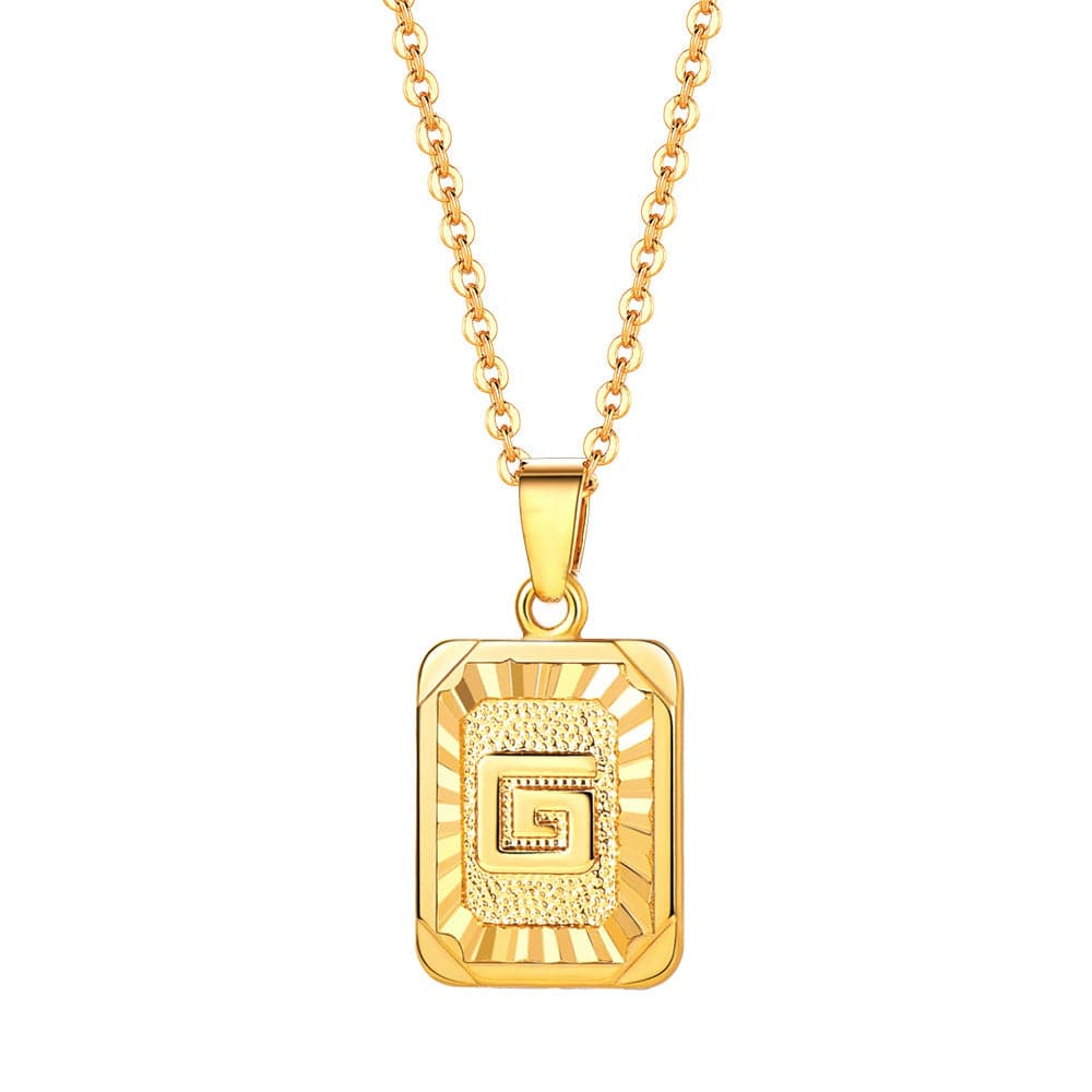 ETEVON Gold Plated Initial Necklace for Men, India | Ubuy