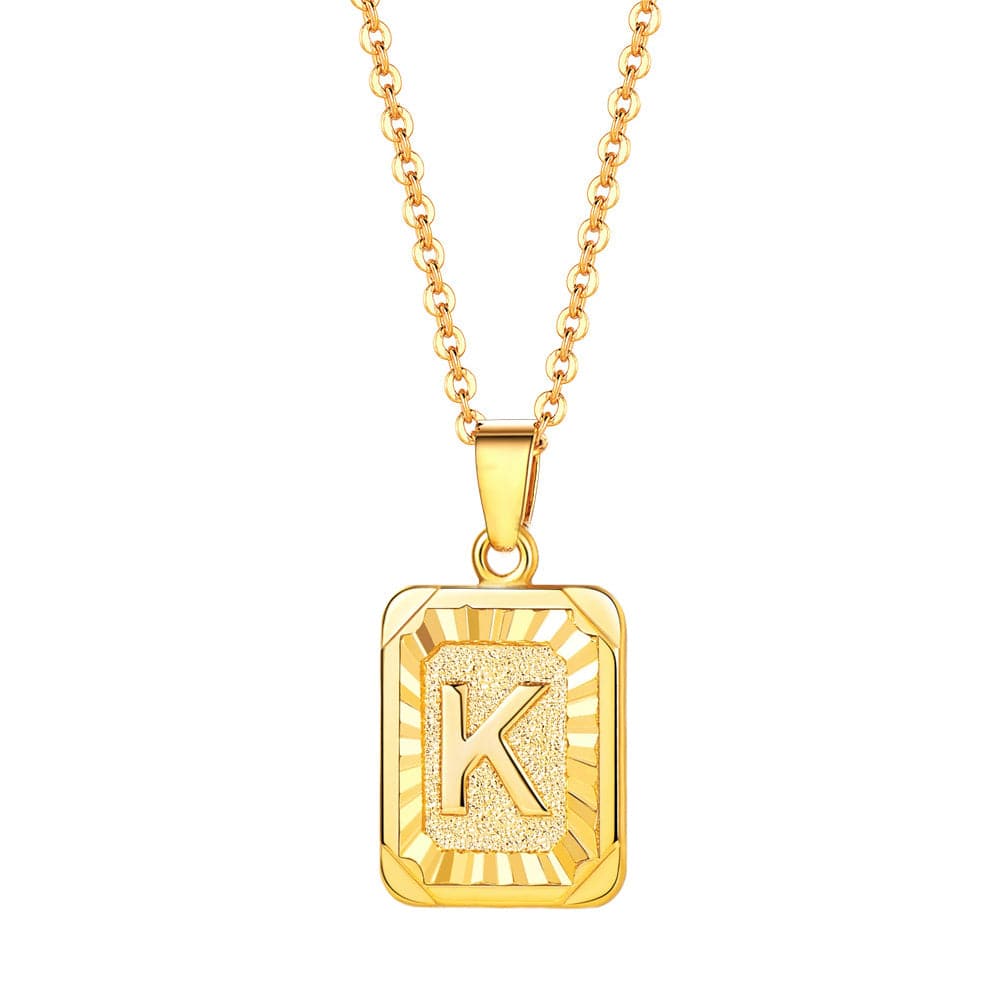 Buy K Necklace Initial K Necklace, Letter K Necklace, Simple Name Necklace,  Bridesmaid Necklace, Gift for Her, Gold, Silver Rose Gold KN-1022 Online in  India - Etsy