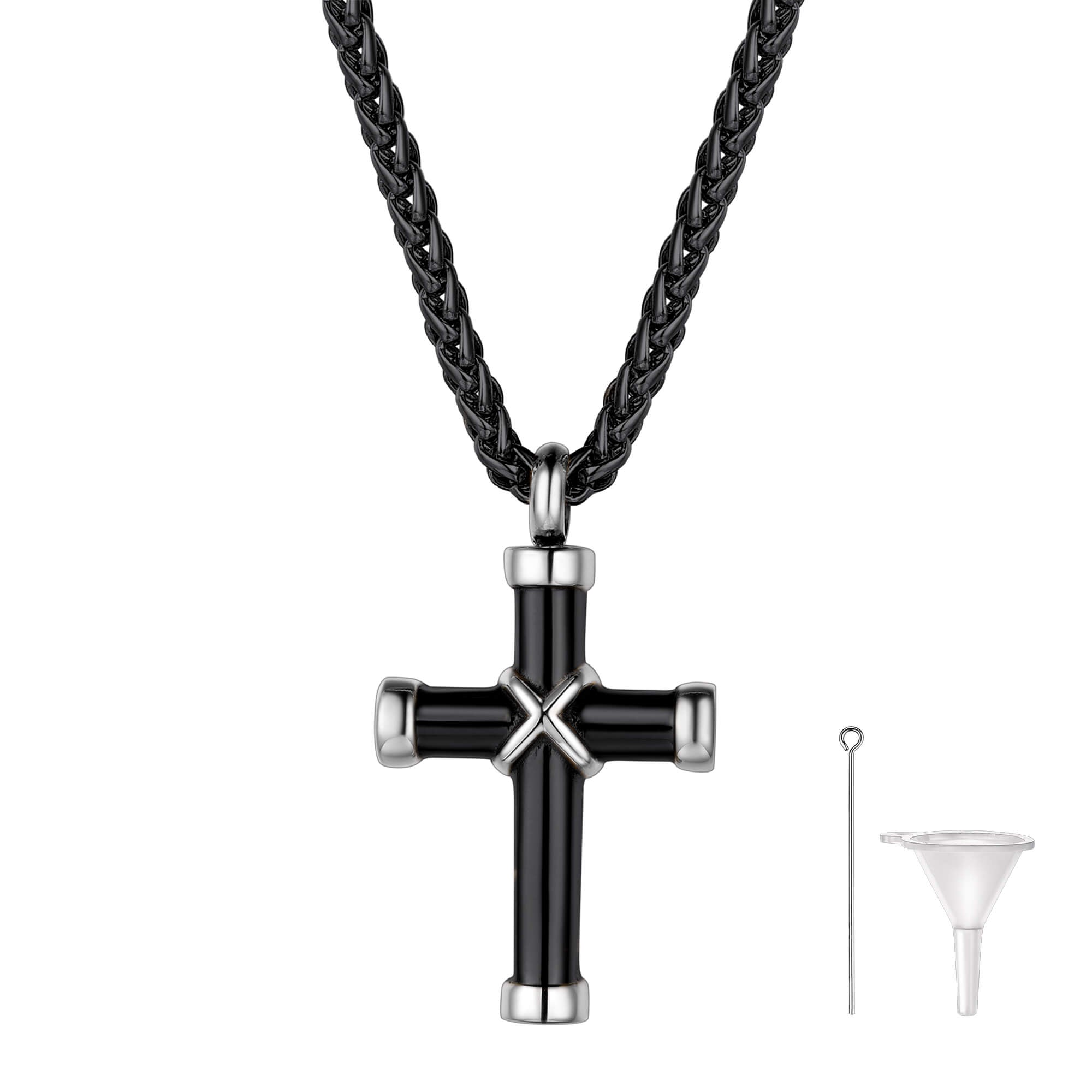 Cremation Cross Necklace Ashes | Cross Pendant Necklace Ashes - Stainless  Steel - Aliexpress